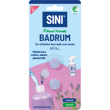 Rengöringstabeltt Badrum refill 2-p SINI.