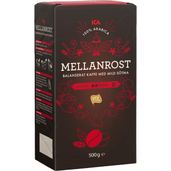 Bryggkaffe Mellanrost 500g ICA.