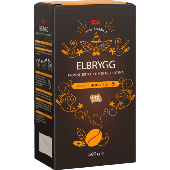 Bryggkaffe Mellanrost Elbrygg 500g ICA.