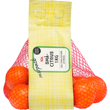 Småcitrus Clemenules i nät 1kg Klass 1 ICA.