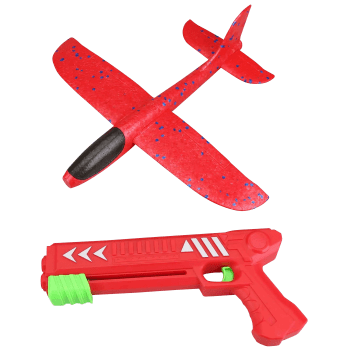 Flygplan med avfyrare.