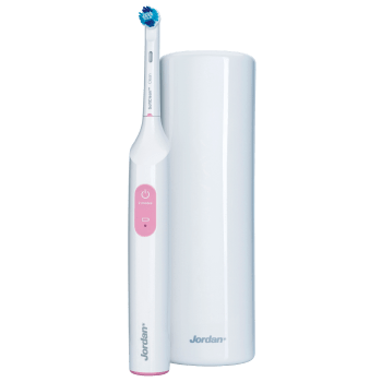 Eltandborste Clean 200 vit/rosa Jordan.