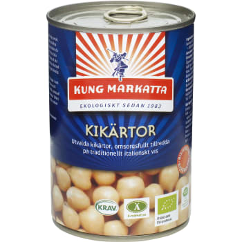 Kikärtor i burk 400g KRAV Kung markatta.