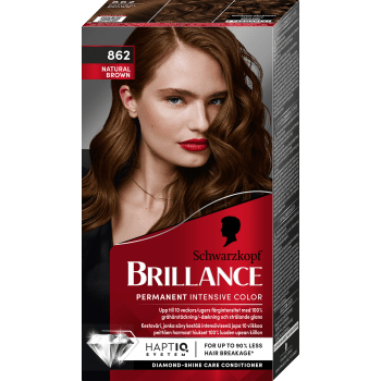 862 Natural brown Hårfärg 1-p Brillance Schwarzkopf.