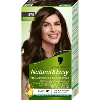 Hårfärg Natural & Easy Äkta Kastanj Mellanbrun 570 1-p Schwartzkopf.