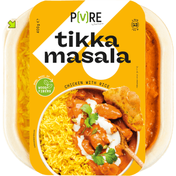 Kyckling Tikka Masala med Ris 400g Topsfood Pure.