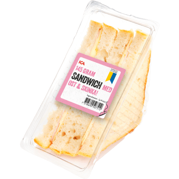 Sandwich med Ost och Skinka 145g ICA.