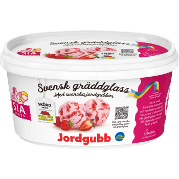 Gräddglass Jordgubb 500ml SIA GLASS.