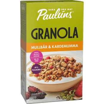 Granola Mullbär & kardemumma 450g Paulúns.