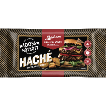 Hachéburgare på nötkött 520g Lindström.