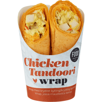 Wrap Chicken Tandoori 175g Food Collective.