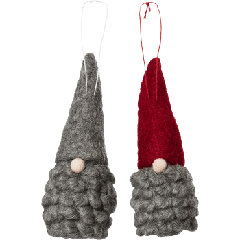 Tomte Krullig 15 cm 2 sorterat ICA.