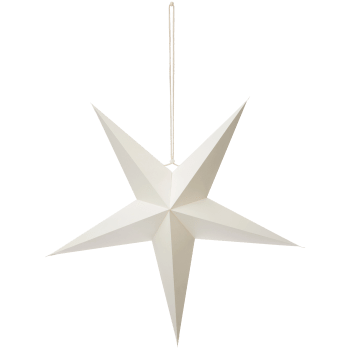 Stjärna 5 armad vit 45 cm ICA.