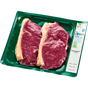 Ryggbiff skivad ca 400g KRAV ICA I love eco.