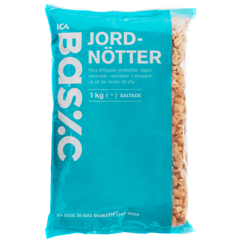 Jordnötter 1kg ICA Basic.
