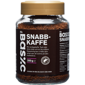 Snabbkaffe 200g ICA Basic.