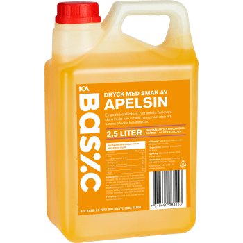 Apelsinsaft 2,5l ICA Basic.