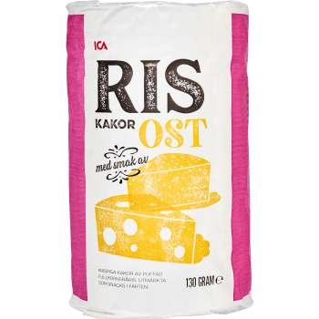 Riskakor Cheddarost 130g ICA.
