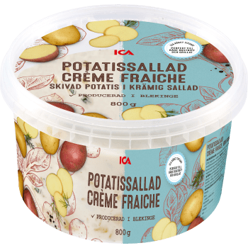 Potatissallad med créme fraiche 800g.