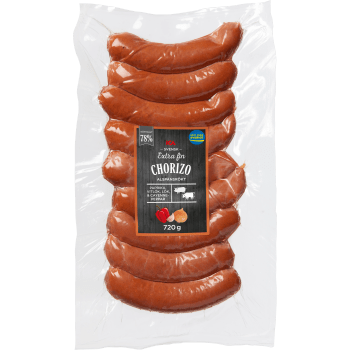 Chorizo Extra Fin 78% Kötthalt 720g ICA.