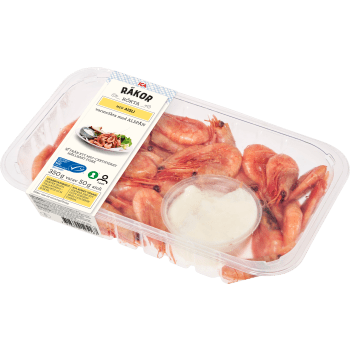 Räkor Färska Rökta med aioli 350g ICA.