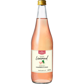 Lemonad Rabarber & fläder 63cl ICA Selection.