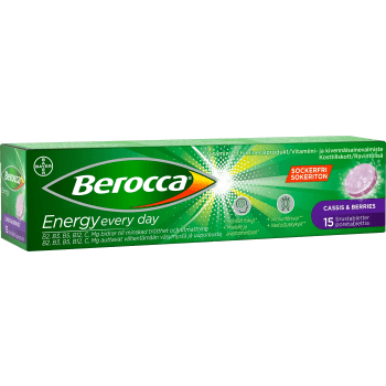 Brustablett Energy Cassis & Berries Sockerfri 15-p Berocca.