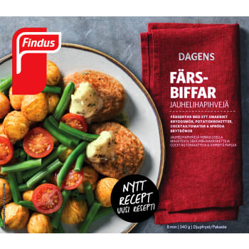 Färsbiffar 340g Findus.