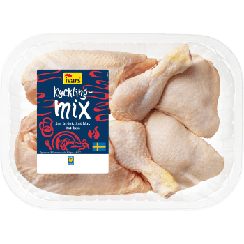 Kycklingmix ca 700g Ivars.