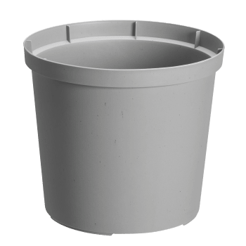 Plastkruka Grå 12cm.