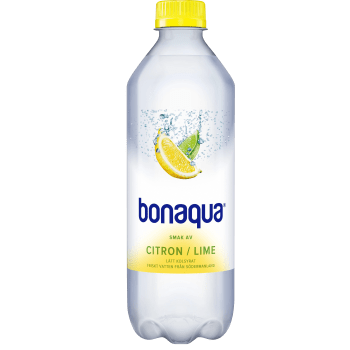 Vatten Kolsyrad Citron & lime 50cl Bonaqua silver.