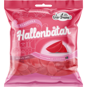 Hallonbåtar 80g Aroma.