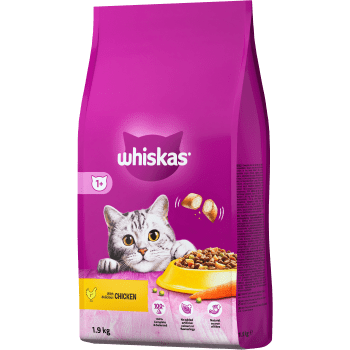Torrfoder 1+ Kyckling 1,9kg Whiskas.