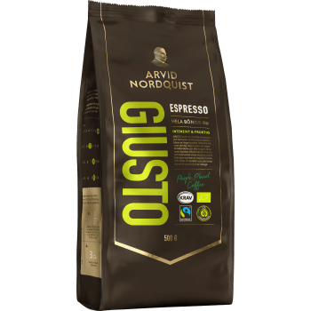 Espresso Giusto Hela bönor 500g KRAV Arvid Nordquist.