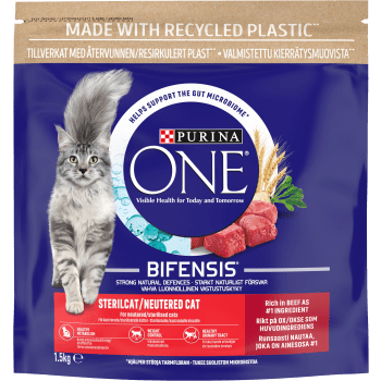 Kattmat Sterilcat Oxe 1.5kg Purina ONE.
