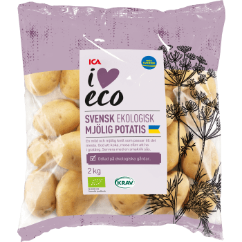 Mjölig potatis 2kg KRAV ICA I love eco Klass 2.