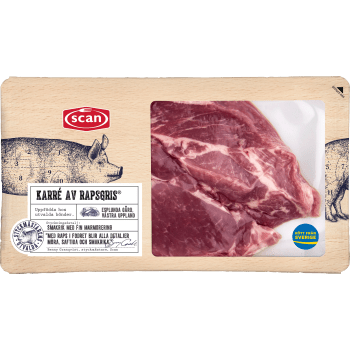 Karré Färsk av rapsgris 300g Scan.