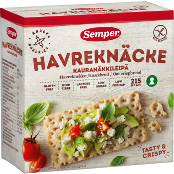 Havreknäcke Glutenfri 215g Semper.