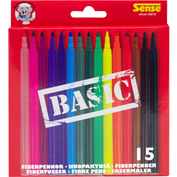 Fiberpennor 15-p Basic Sense.