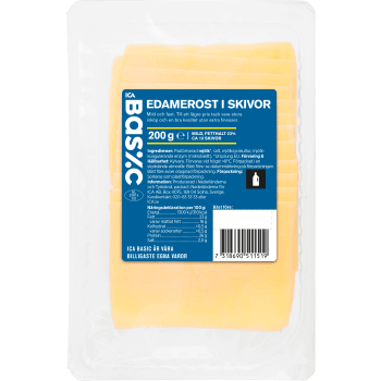 Edamerost skivad 200g ICA Basic.