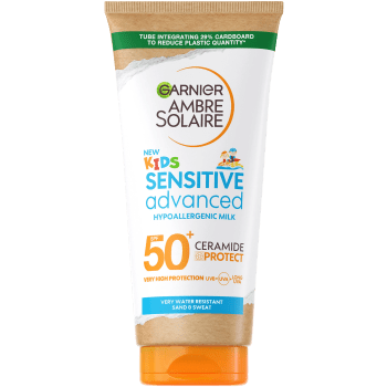 Solskydd Sensitive Advanced Kids Hypoallergenic Milk SPF50+ 175ml Ambre Solaire.