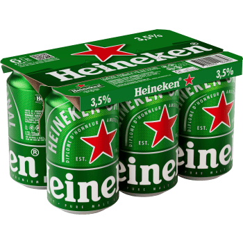 Öl 3,5% 33cl 6-p Heineken.