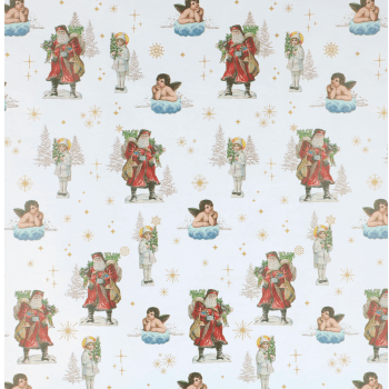 Julpapper Stilla natt 0,7x3m.