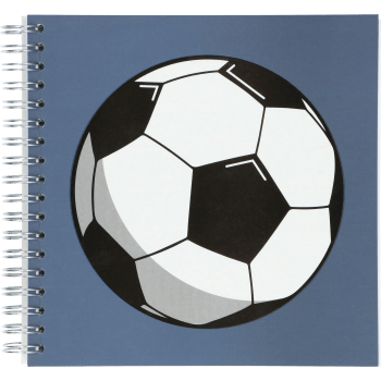 Spiralblock Fotboll kvadrat.