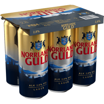 Öl 2,8% 50cl 6-p Norrlands Guld.