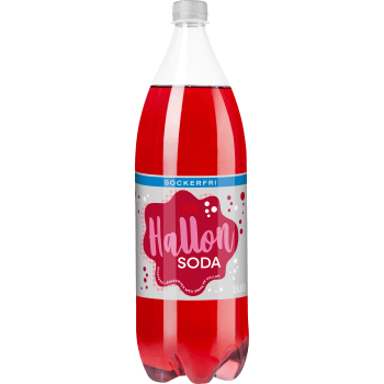 Läsk Hallonsoda Light 1,5l ICA.