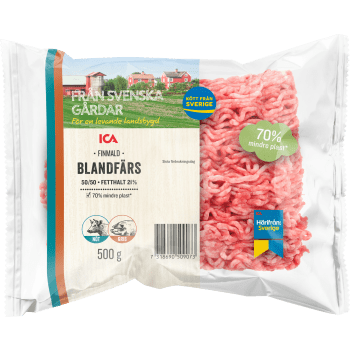 Blandfärs Färsk 21% 500g ICA.