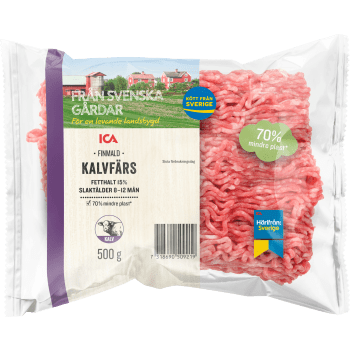 Kalvfärs Färsk 15% 500g ICA.