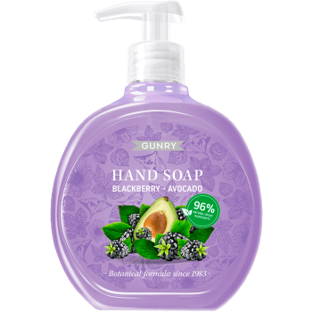 Flytande handtvål Björnbär & avocado 500ml Gunry.