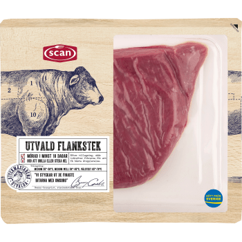 Flankstek utvald ca 640g Scan.